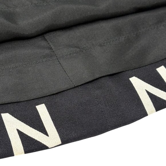 CHANEL Vintage 97P CC Logo Print Silk Camisole Slip Dress #40 Black [106075] - Picture 10 of 13